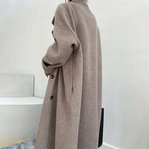 Abrigo de Lana Personalizado con Forro Transpirable para Mujer, Abrigo de Invierno Informal de Lana para Mujer, Talla Grande, Elegante - Product Image 6