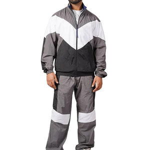 Conjunto Cortavientos Personalizado para Hombre, Chándal Deportivo con Capucha de Poliéster Estampado, Conjunto Unisex Transpirable de Secado Rápido 2026 - Product Image 1