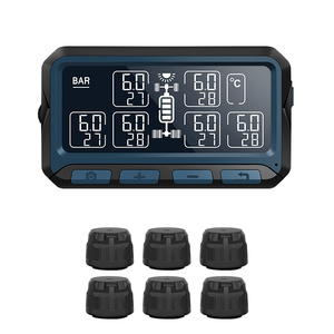 PSD550SWF solare USB ricarica pneumatici sensore di pressione Display digitale 0-13Bar monitoraggio 24h per 6 ruote pneumatici di ingegneria - Product Image 2