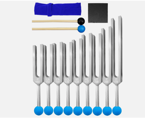 Juego de 9 Diapasones Solfeggio para Sanación, 174 Hz, 285 Hz, 396 Hz, 417 Hz, etc. - Product Image 2