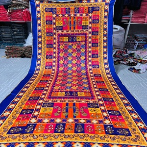 2025 hermosos chales indios multicolores Dupatta de seda étnica bordados a mano para traje Salwar Kameez ropa de moda - Product Image 5