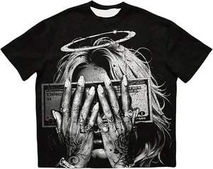 Camiseta Unisex Oversize de Corte Holgado Estilo Urbano Personalizada 2026 Tendencia Algodón Pesado 100% Transpirable con Logo OEM para Marcas - Product Image 1