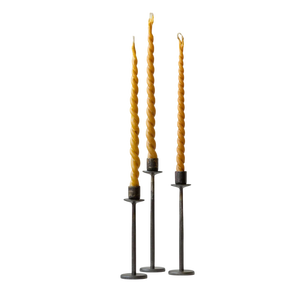 <b>Black</b> Iron <b>Candlestick</b> <b>Holder</b> With Beaded Design For Home Decoration Durable Metal Finish Elevated Dining Centerpieces - Product Image 2