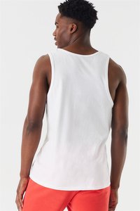 Camiseta sin Mangas Verde Menta para Hombre con Estampado, Cuello Redondo, Estilo Casual, Material de Algodón Transpirable - Product Image 5