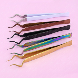 Pinzas de Aislamiento para Pestañas Nuevas de Primera Calidad, Punta Ultrafina, Ligeras, de Acero Inoxidable, para Pestañas Individuales, Proveedor de Marca Privada OEM - Product Image 6