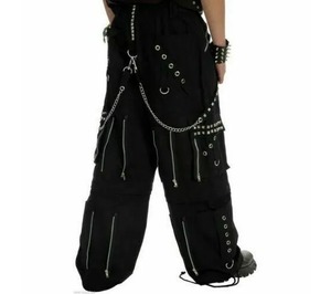 Pantalones Góticos Transpirables de Alta Calidad Personalizados 2026, Unisex, Corte Holgado, Múltiples Bolsillos, Moda Alternativa, Ropa Urbana - Product Image 2