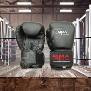Gants de boxe en cuir de style Muay Thai de 8oz et 12oz sur mesure pour le kickboxing et le sparring, équipement d'arts martiaux - Product Image 1
