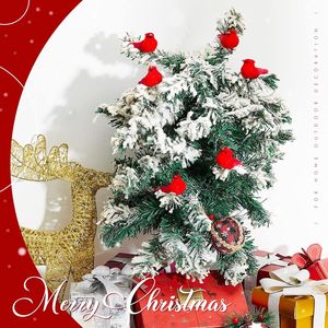 36 Piezas de Adornos Navideños para Árbol de Navidad, Clips Rojos con Forma de Cardenal, con Pájaros Artificiales y Decoraciones de Plumas, Adornos de Pájaros para Navidad - Product Image 5