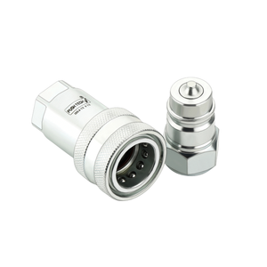 ข้อต่อไฮดรอลิกแบบปลดเร็ว QRC รุ่น ISO 7241 ซีรีส์ A แบบ Poppet ผลิตจากเหล็กความแข็งแรงสูง สำหรับการเกษตรและการใช้งานเคลื่อนที่ - Product Image 2