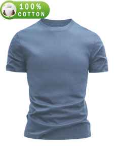 Camiseta Premium al por Mayor para Hombre, Informal, de Algodón, Transpirable, de Secado Rápido, Corte Regular, con Logotipo Personalizado, Ropa de Equipo, Ropa de Verano - Product Image 6