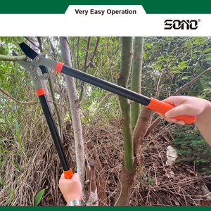 Tijeras de podar profesionales SONO J666M con hoja de acero al carbono, revestimiento antiadherente, mangos de aluminio y PVC, para diestros, para jardín - Product Image 3