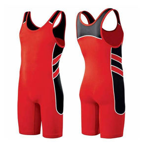 Combinaisons de lutte respirantes sur mesure en tissu polyester/spandex, matériau durable de haute qualité, taille plus - prix bas pour unisexe - Product Image 1