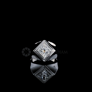 2.50Ct Princess Lab Grown Diamond Anillo para hombre en 10K 14K 18K Oro sólido Boda Aniversario Compromiso Regalo - Product Image 3