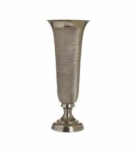 Vase à fleurs de style Art déco en aluminium/laiton/fer, fait main, pour table de mariage, personnalisable, décoration élégante - Product Image 1