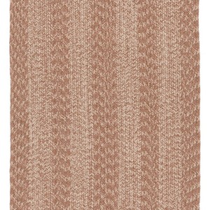 Tapis d'extérieur en jute tressé, rectangulaire, rayé, style farmhouse, avec envers antidérapant en caoutchouc, à poils plats et fins - Product Image 6