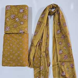 Pure Cotton 60x60 Suit <b>Set</b> | 3m Top 3m Bottom 2.25m Dupatta(1 batch= 3M TOP+3M BOTTOM+2.25 M DUPATTA) - Product Image 5