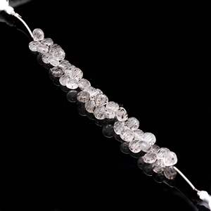 Cuentas de cuarzo natural talladas a mano, cuentas de piedras preciosas talladas a mano, cuentas de cuarzo con puntos perforados lateralmente para la fabricación de joyería DIY, 9 mm, 10 mm - Product Image 6