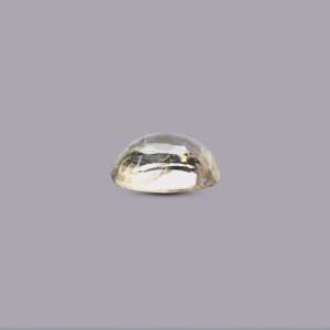 Sky Blue Topaz Oval Cabochon 3.65 Carat Loose Gemstone for Fine Jewelry - Product Image 3