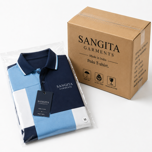 Camisa de Manga Corta para Hombre ADRO, Corte Regular, Estilo Casual, Transpirable, Color Personalizado, Tejido de Punto 100% Algodón, Bloques de Color - Product Image 6