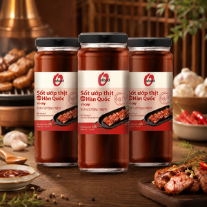 Sauce marinade coréenne pour barbecue O'Food en gros, 240g |   Original et épicé |   Sauce à griller la viande prête à l'emploi |   Pot en verre - Product Image 1