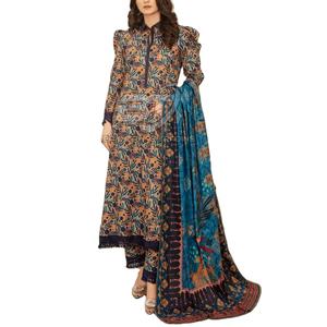 Conjunto de Kurta, Pantalón y Dupatta 2025 en Talla Adulto, Conjunto Étnico de Kurta Shalwar, Vestido Casual de 3 Piezas para Mujer Pakistaní - Product Image 1