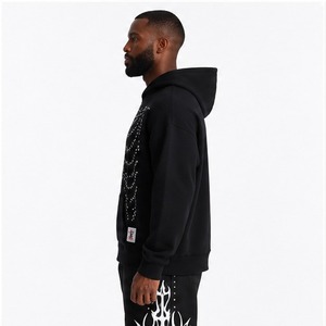 Nueva Llegada 2026 Sudadera con Capucha para Hombre con Pedrería, Diseño Elegante con Cristales, Tela Suave y Cómoda, Moda Urbana - Product Image 2