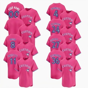 Servicio de Personalización, Jersey Americano Rosa para Hombre, Nombre y Número del Equipo Personalizados, Transpirable, de Secado Rápido, Antibacteriano, Manga Corta, 100% - Product Image 1