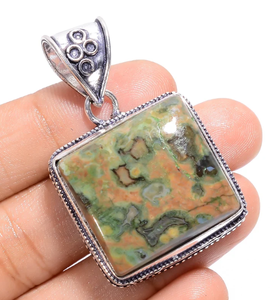 Pendentif Goutte d'Eau en Laiton et Agate, Sertissage Bezel Plaqué Argent, Solitaire, Style Bohème Classique, Bijou Unisexe, Cadeau - Product Image 3