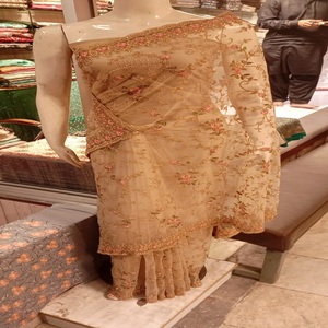 Vestidos de fiesta de ropa de gasa de La India y Pakistán para mujer Sareez señoras Sari de gasa de alta calidad - Product Image 1