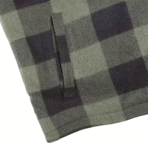 Veste en flanelle décontractée à capuche pour homme, fermeture boutonnée, coupe classique, anti-plis, anti-bactérienne, respirante, mode et luxe – Grande Vente - Product Image 6