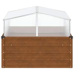 Jardinera de Acero Resistente a la Intemperie de 39.4x39.4x30.3 Pulgadas, Macetas y Jardineras de Acero Envejecido - Product Image 5