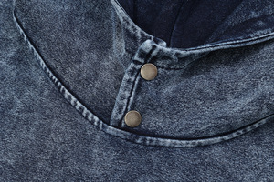 Sweat à capuche zippé sur mesure, coupe et couture de qualité supérieure, effet délavé soleil, coupe oversize, avec broderies et détails de patchs pour les marques. - Product Image 5