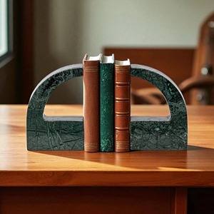 Black Attractive Marble <b>Bookends</b> With New Shape And Design For Office Desk And Table Decoration - Product Image 3