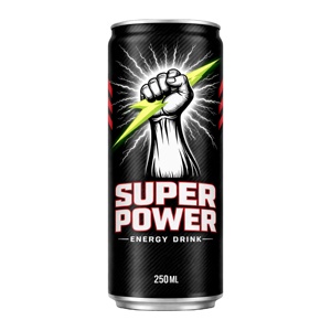 Bebidas Energéticas Personalizadas al por Mayor, 250 ml, Sabor Dulce, Envase en Lata Negra, Listas para Beber, Certificación HACCP, 10 Brix - Product Image 1