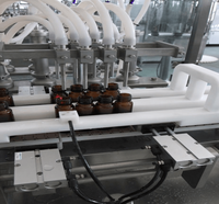 Machine automatique de remplissage, de bouchage et de scellage de bouteilles en plastique de petit volume CE RoHS