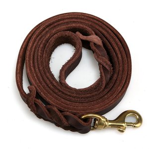Double <b>Dog</b> <b>Leash</b> OEM Cowhide Leather Adjustable Strap Malaysia Factory Direct Custom Design for Large Medium <b>Dogs</b> Soft and Tough - Product Image 5
