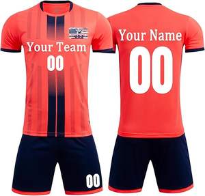 Conjunto de Entrenamiento de Fútbol Unisex Personalizado de Poliéster de Secado Rápido, Nueva Camiseta de Manga Corta para Uniforme de Fútbol al Aire Libre para Adultos - Product Image 1