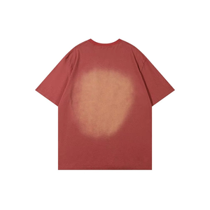 T-shirt en coton noir surdimensionné pour homme, couleur unie, décontracté, à manches courtes, tricoté, teint uni, pour l'été - Product Image 5