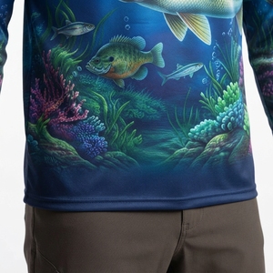 Sudadera de Pesca Personalizada al por Mayor para Hombre, Manga Larga, Protección Solar UPF 50+, Camisas de Pesca Transpirables de Secado Rápido - Product Image 6