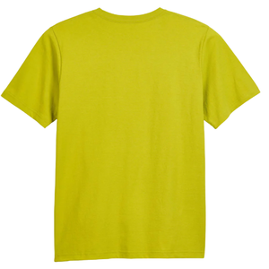 เสื้อยืดคอตตอนรีไซเคิลสำหรับผู้ชาย สีซิตรอนเนล เป็นมิตรต่อสิ่งแวดล้อม คุณภาพพรีเมียม คอกลม แขนสั้น สวมใส่สบายๆ ใช้ได้ทุกวัน - Product Image 2