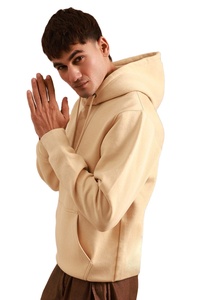 Sudaderas con capucha de gran tamaño de algodón 100% de calidad, ropa de calle de peso pesado con impresión personalizada para temporadas de invierno, sudaderas con capucha personalizadas Unisex - Product Image 3