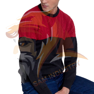 Pulls d'hiver pour hommes, grande taille, épais, respirants, en coton tricoté, en vente en ligne - Product Image 3
