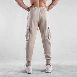 Wholesale Streetwear Casual Trackpants Elastic Waist Cotton Tech Fleece Cargo Joggers Men - Product Image 3