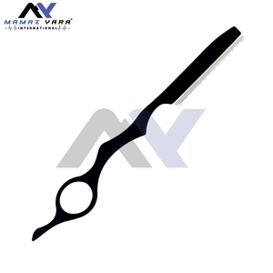 Rasoir professionnel en acier inoxydable noir pour coiffure, rasoir de textureur et d'éclaircissement des cheveux, lame remplaçable, pour la coupe de cheveux - Product Image 2