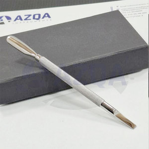 Pousse-cuticules professionnel en acier inoxydable de haute qualité, double extrémité : gouge de 9 mm et éliminateur de pterygius, pour le soin des ongles - Product Image 5
