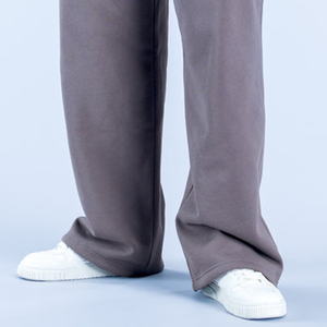 Pantalon de jogging pour homme surdimensionné à jambe droite, en molleton de coton épais, avec logo personnalisé OEM, idéal pour la gym et le streetwear, vente en gros - Product Image 5