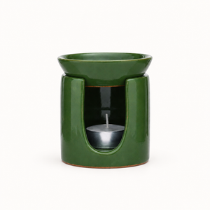 Brûleur d'huile d'agarwood en céramique fait main, écologique, diffuseur aromatique en grès, porte-encens pour la méditation et le spa à domicile - Product Image 1