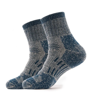 Calcetines de Senderismo para Hombre, de Lana Merino, Térmicos, para Invierno, Antibacterianos, Acolchados, Tejidos, para Actividades al Aire Libre, 5 Pares - Product Image 4