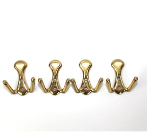 Customised Design Brass Cabinet Hook Hanger Gold Polished Brass Wall Hooks For Bathroom Towel Coat Hanging Wall <b>Rack</b> Holder - Product Image 2