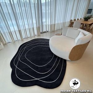 <b>Decorative</b> 100% Wool Hand Tufted Carpet Custom Wool Carpet Tufting Carpets for Living Room Rugs <b>Summer</b> For INDIAN TEXTILES H/L - Product Image 1